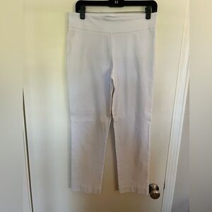Sara Campbell white pull on pants, size 12